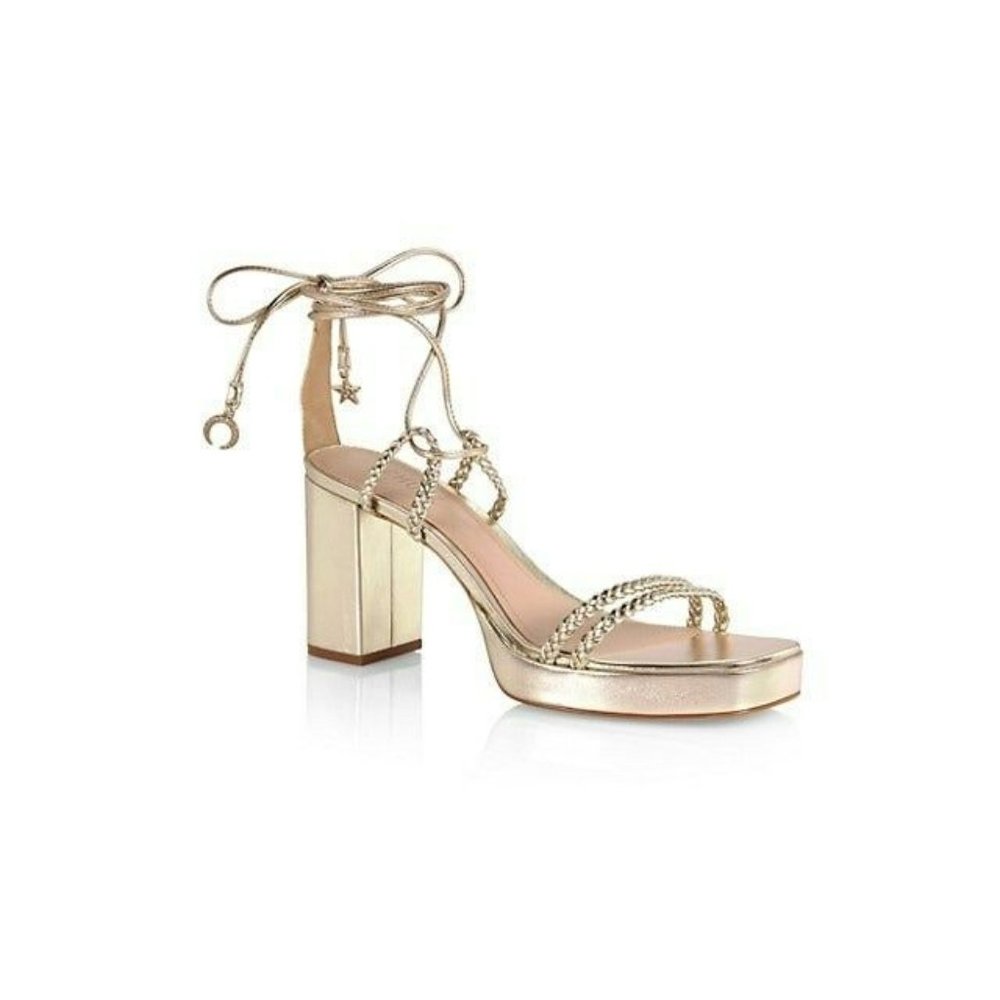 SCHUTZ Gold Platform Sandals